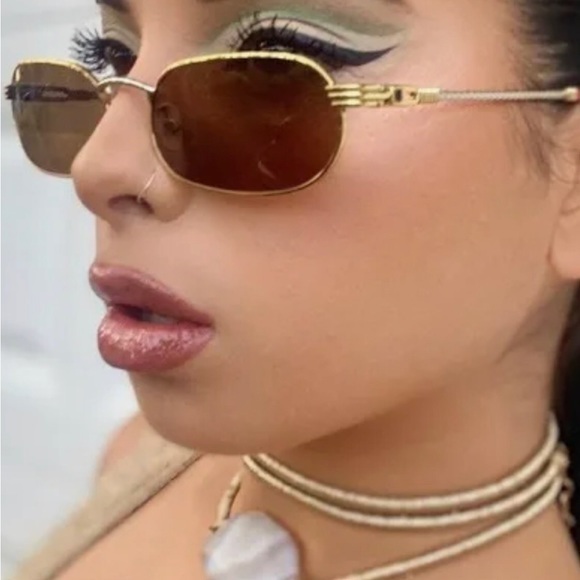 Porta Romana Gold Frame unisex Sunglasses